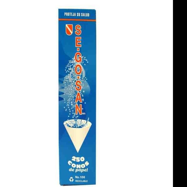 CONO HIGIENICO SEGOSAN 106 CAJA C250 PZA. C.20